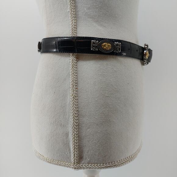 Brighton Vintage Museum Collection Black Leather Decorative Coins M - Picture 10 of 13